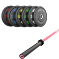 Pack IRONSIDE Barra 15 KG + Set Discos Olímpicos (LB)
