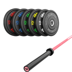 Pack IRONSIDE Barra 15 KG + Set Discos Olímpicos (LB)