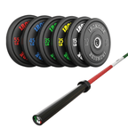 Pack IRONSIDE Barra 20 KG + Set Discos Olímpicos (LB)