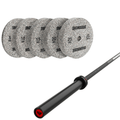 Pack IRONSIDE Barra 20 KG + Set Discos Olímpicos (KG)