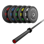 Pack IRONSIDE Barra 20 KG + Set Discos Olímpicos (LB)