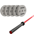 Pack IRONSIDE Barra 20 KG + Set Discos Olímpicos (KG)