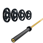 Pack IRONSIDE Barra 20 KG + Set Discos Olímpicos (KG)