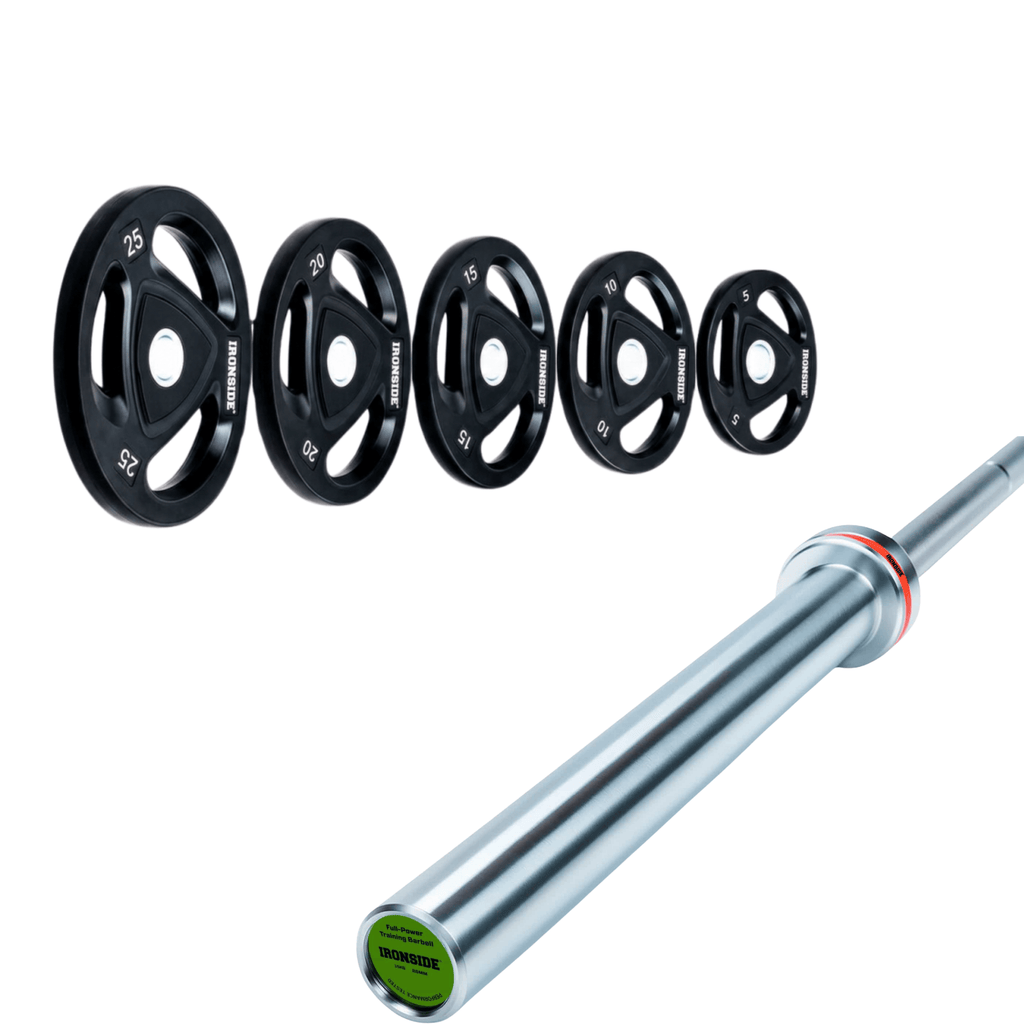 Pack IRONSIDE Barra 20 KG + Set Discos Olímpicos (KG)