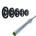 Pack IRONSIDE Barra 20 KG + Set Discos Olímpicos (KG)