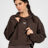 Sudadera Deportiva Corta con Gorro para Mujer IRONSIDE
