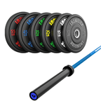 Pack IRONSIDE Barra 20 KG + Set Discos Olímpicos (LB)
