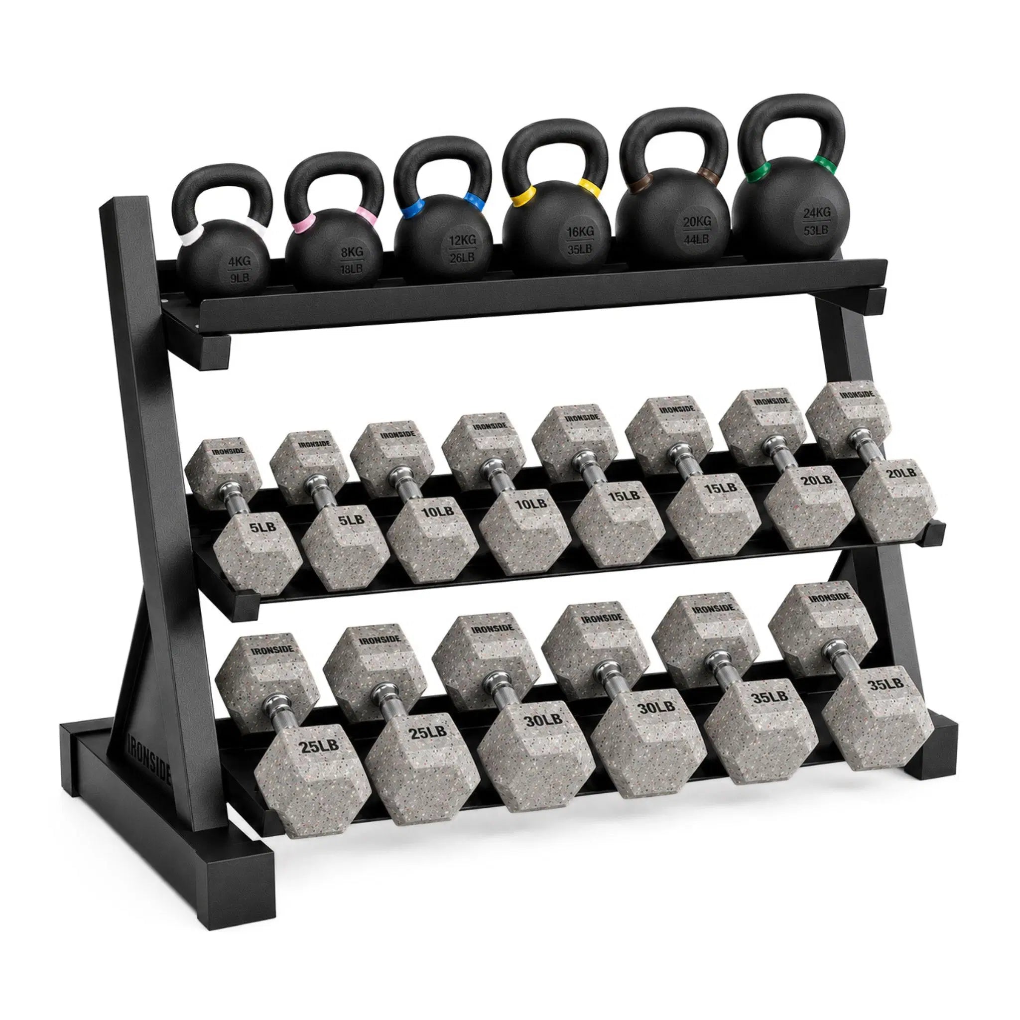 Pack IRONSIDE Mancuernas & Kettlebells