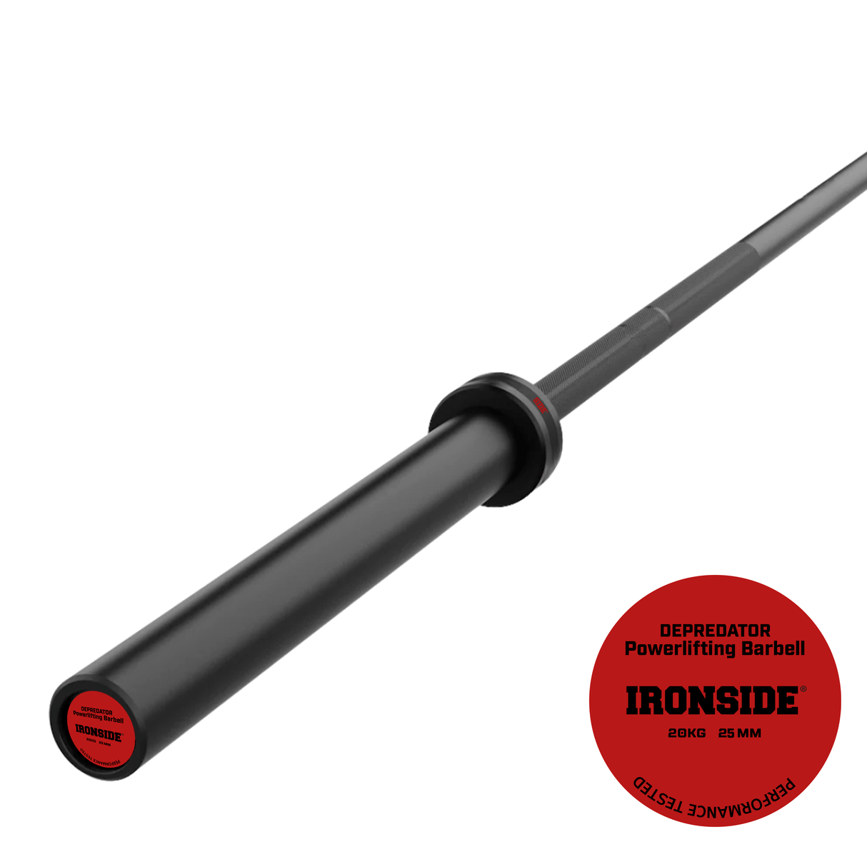 Barra Powerlifting E-Coat 20 kg IRONSIDE