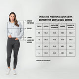 Sudadera Deportiva Corta con Gorro para Mujer IRONSIDE