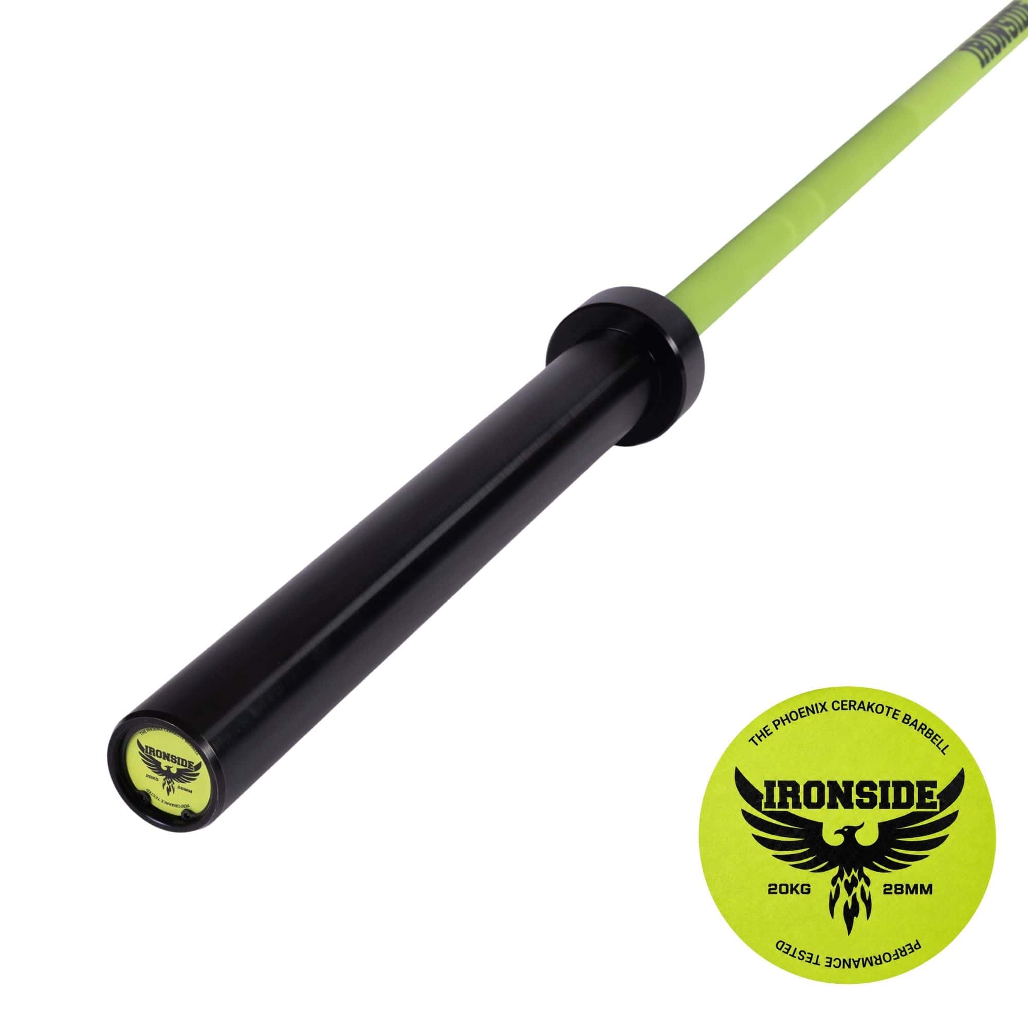 Barra Olímpica Shield Amarilla 20 kg Cerakote (1.500 lb) IRONSIDE