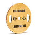 Disco Olímpico Premium Gold Chromed IRONSIDE 5 a 25 KG