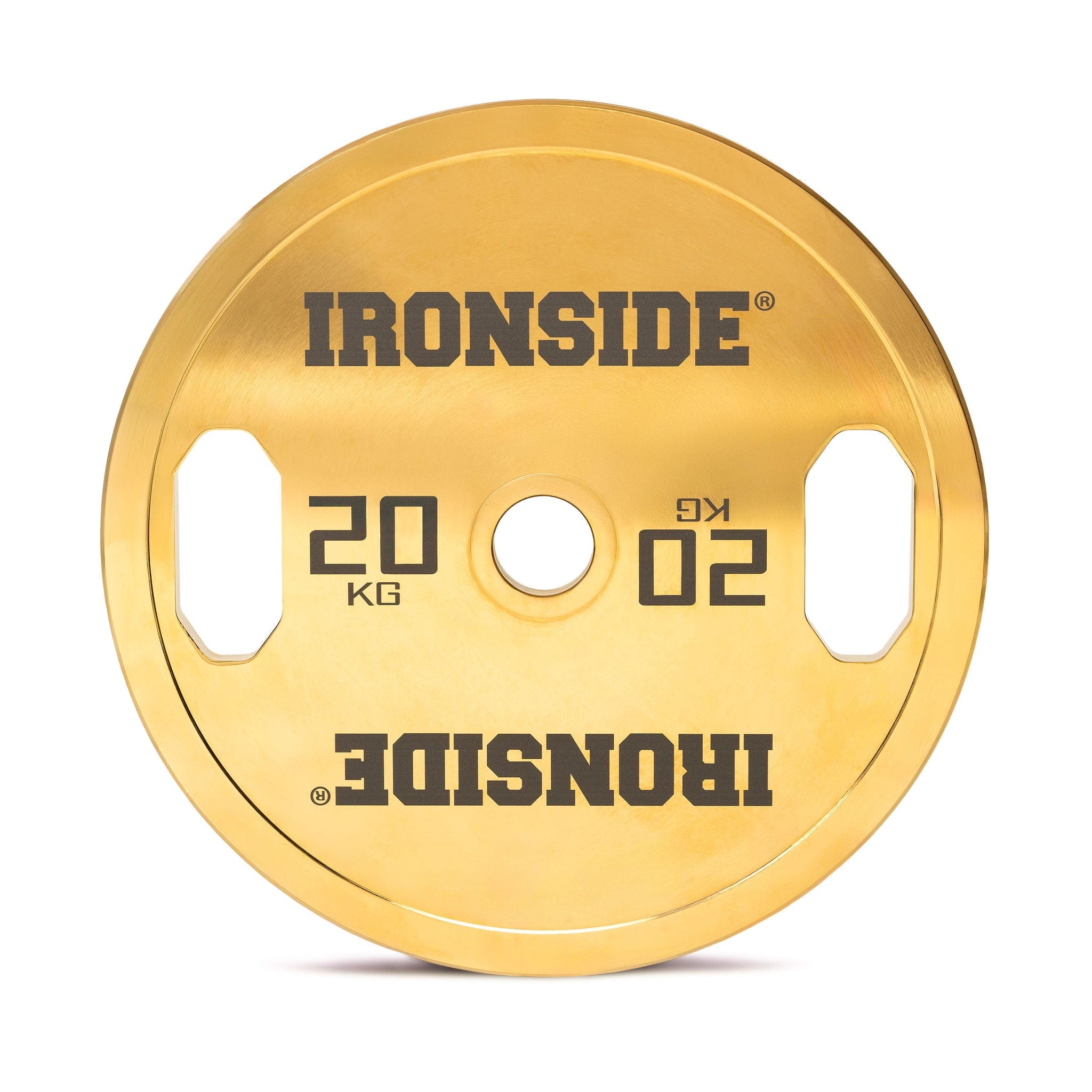 Disco Olímpico Premium Gold Chromed IRONSIDE 5 a 25 KG