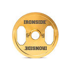 Disco Olímpico Premium Gold Chromed IRONSIDE 5 a 25 KG