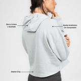 Sudadera Deportiva Corta con Gorro para Mujer IRONSIDE