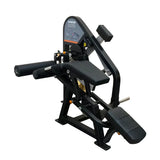 Máquina dual comercial para extensión y curl femoral con ajustes multipunto, transición rápida y carga de 150kg, ideal para entrenamientos avanzados en gimnasio