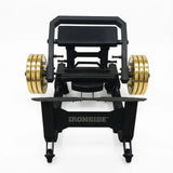 Hip Thruster profesional con plataforma elevada, ajuste ergonómico y biomecánica optimizada para potenciar glúteo con estabilidad y rendimiento comercial.