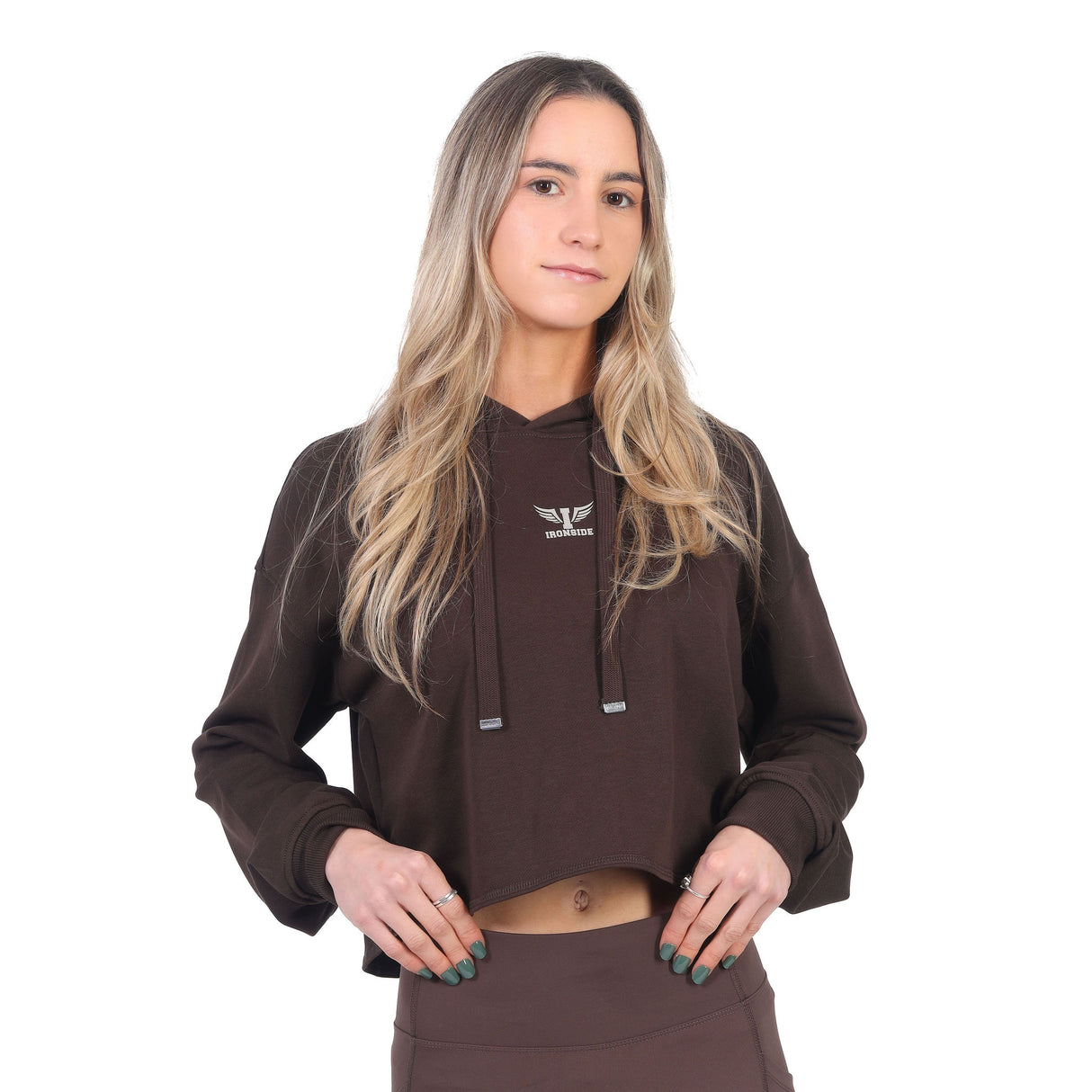 Sudadera Deportiva Corta con Gorro para Mujer Edición Limitada IRONSIDE
