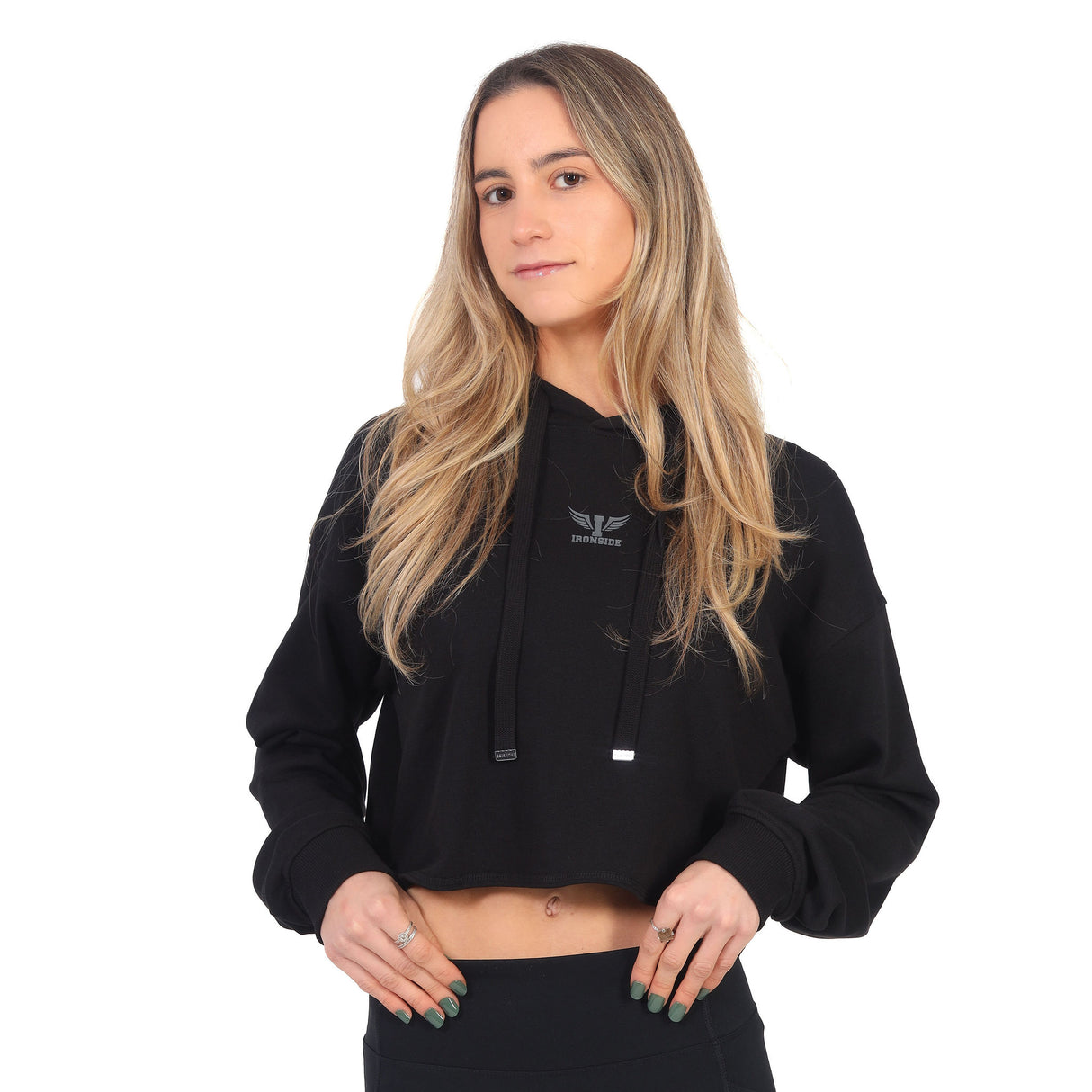 Sudadera Deportiva Corta con Gorro para Mujer Edición Limitada IRONSIDE
