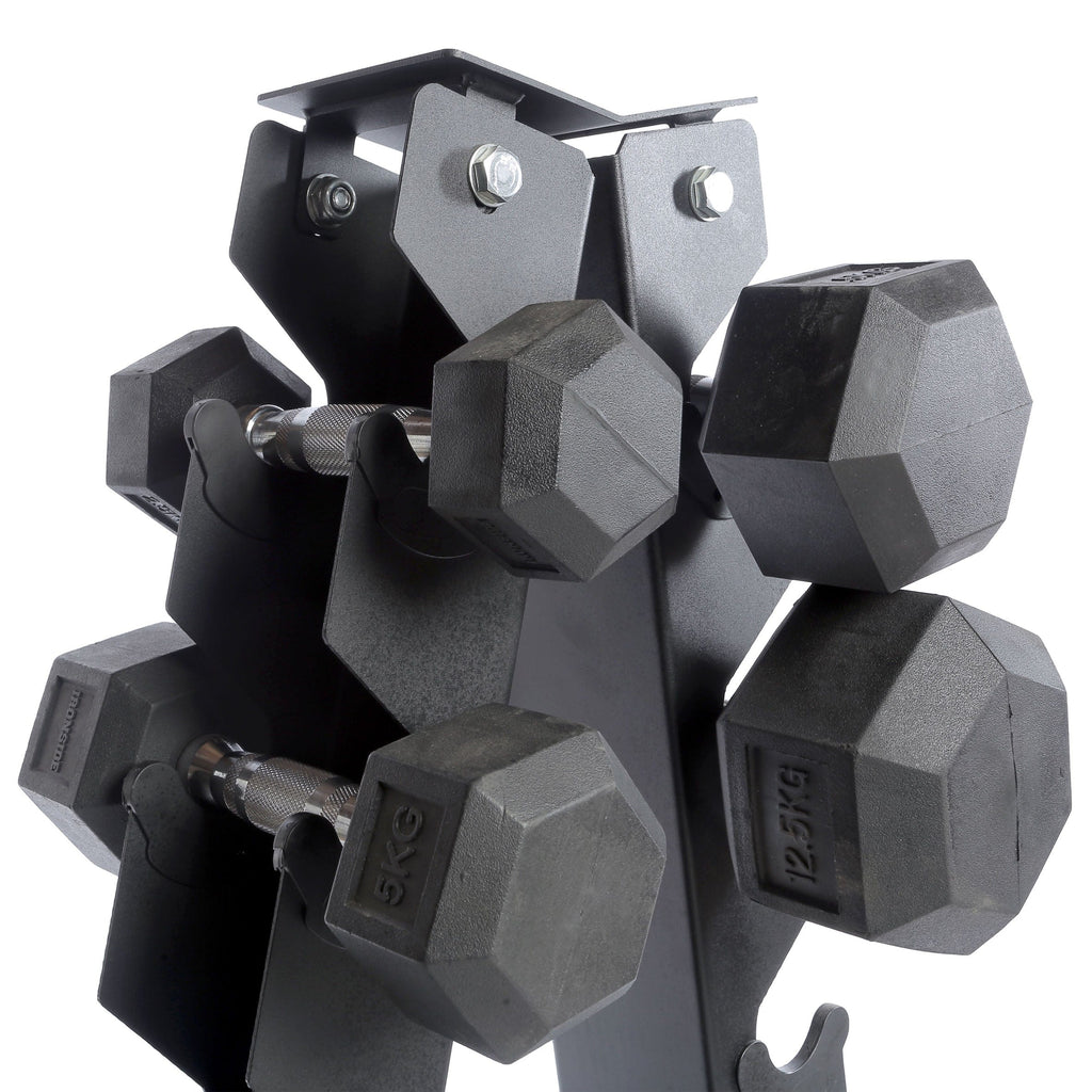 Rack de Mancuernas Triangular IRONSIDEMANCUERNASIRONSIDEColor: Negro