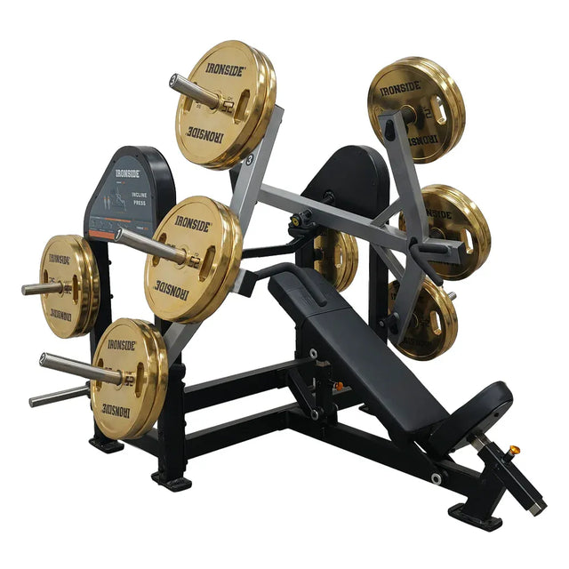Inclined Chest Press Premier con ajustes ergonómicos, agarres múltiples y resistencia modulable para un empuje inclinado estable, técnico y de nivel profesional
