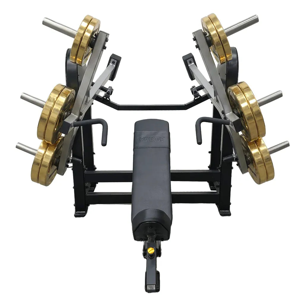 Inclined Chest Press Premier con ajustes ergonómicos, agarres múltiples y resistencia modulable para un empuje inclinado estable, técnico y de nivel profesional