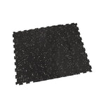 Piso de Gimnasio Interlock EPDM Negro/Gris IRONSIDE (1m x 1m x 8mm)