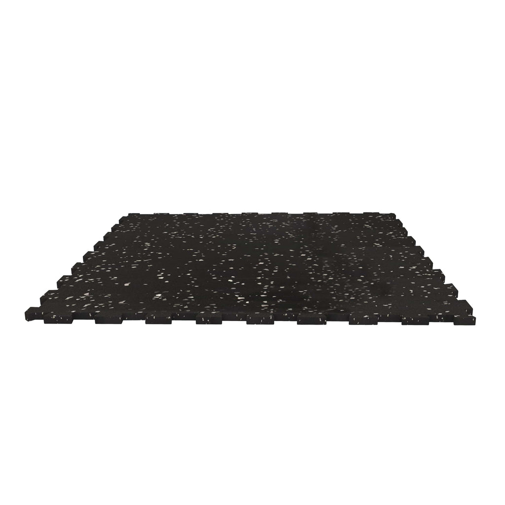 Piso de Gimnasio Interlock EPDM Negro/Gris IRONSIDE (1m x 1m x 8mm)
