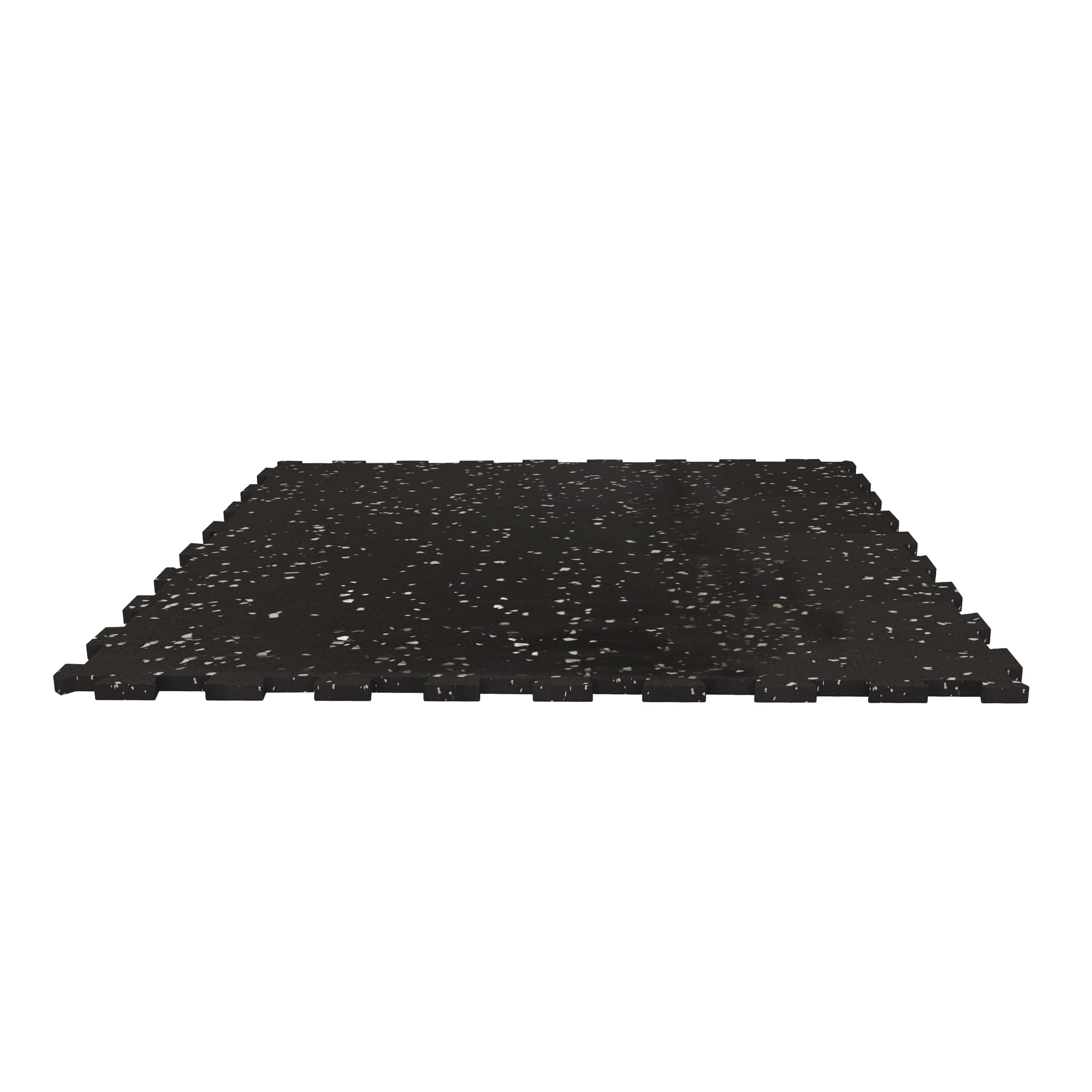 Piso de Gimnasio Interlock EPDM Negro/Gris IRONSIDE (1m x 1m x 8mm)