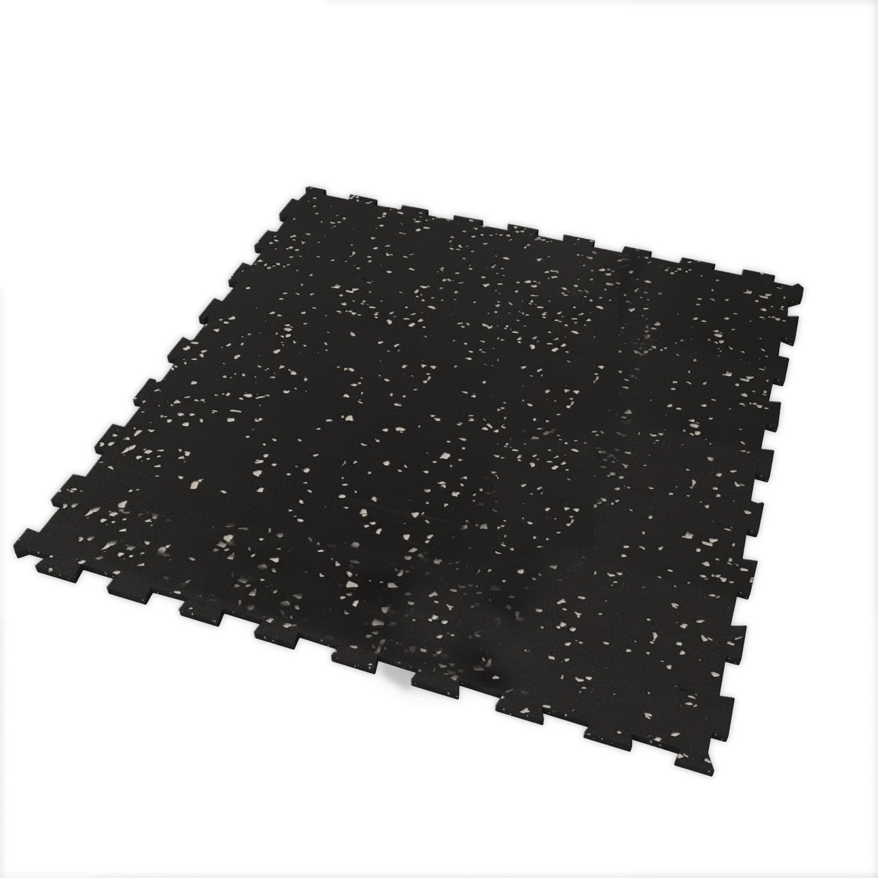 Piso de Gimnasio Interlock EPDM Negro/Gris IRONSIDE (1m x 1m x 8mm)