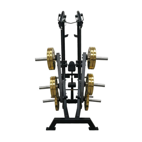 Máquina Iso Lateral Front Lat Pull Down plate loaded con Torque Arm, tracción unilateral estable y ajustes multipunto para dorsal en gimnasios profesionales.