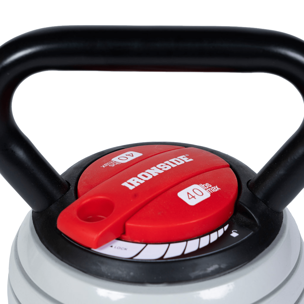 Kettlebell Ajustable IRONSIDE Cap. Max 18KGMANCUERNASIRONSIDEColor: Negro