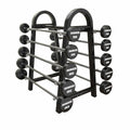 Set 10 Barras Rectas Peso Fijo CPU (20 a 60lb) + Rack de Almacenamiento IRONSIDE
