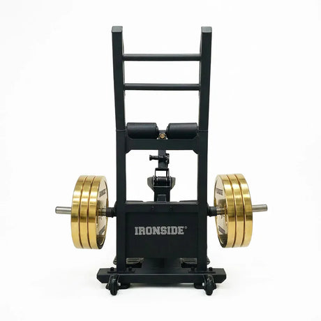 Standing Hip Thruster para entrenar glúteos con trayectoria controlada, soporte pélvico estable y carga progresiva. Equipo profesional para fuerza y técnica.
