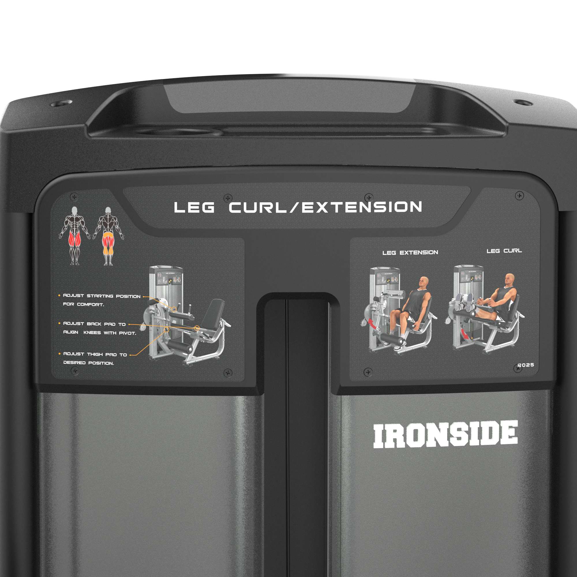 Dual Leg Curl & Extension Machine IRONSIDE Luxe