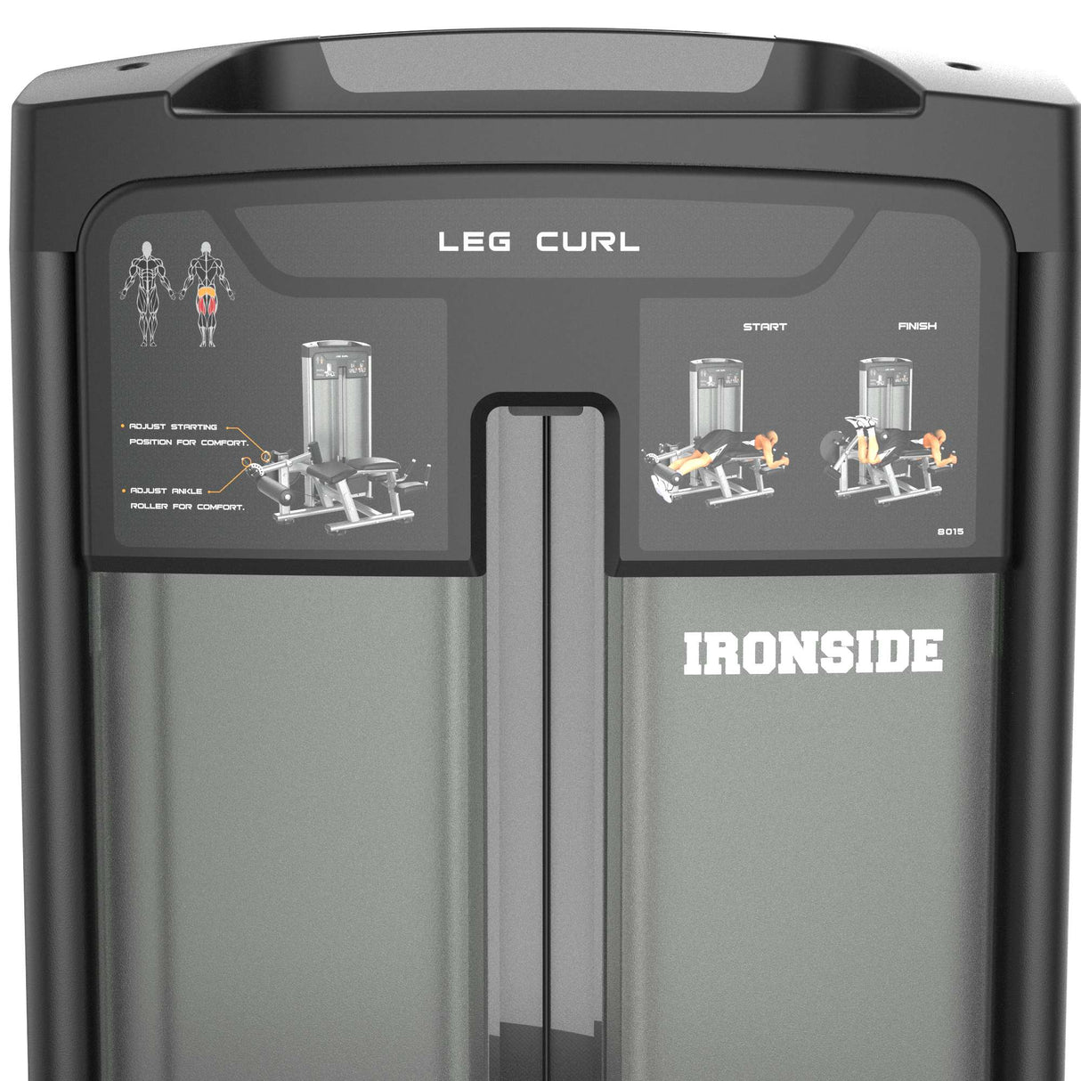 Prone Leg Curl Machine IRONSIDE Luxe