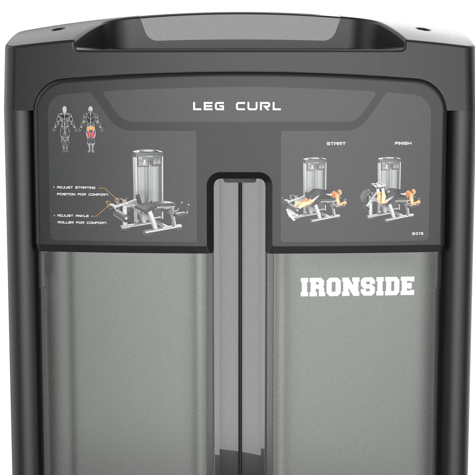Prone Leg Curl Machine IRONSIDE Luxe