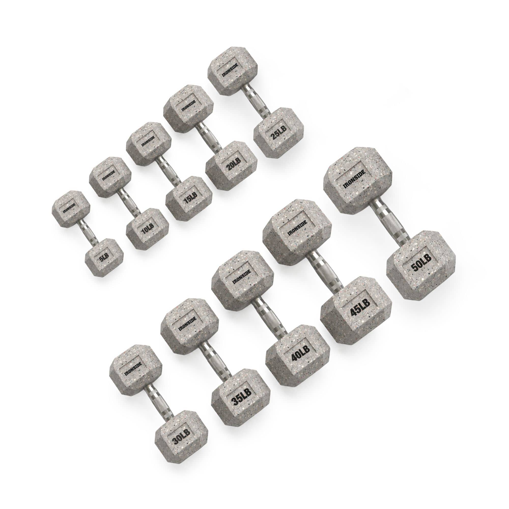 Mancuerna Hexagonal Grind (5 a 80 lb) IRONSIDE