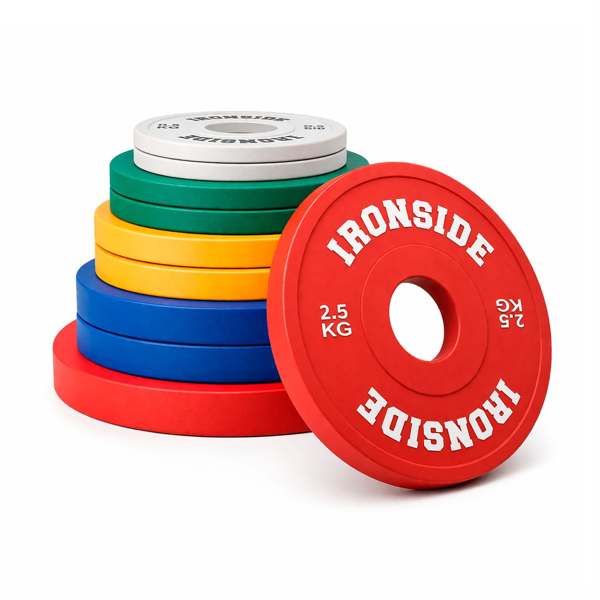 Discos Fraccionales Olímpicos PU IRONSIDE (0.5 kg a 2.5 kg)