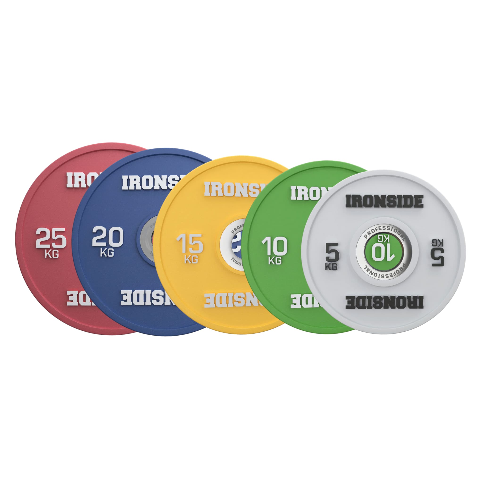 Disco Olímpico Calibrado Powerlifting (5 a 25 kg) IRONSIDE