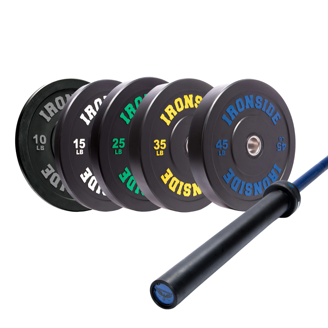 Pack IRONSIDE Barra Phoenix Cerakote (20 kg) + Set Discos PRO (260 lb)