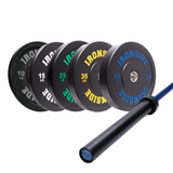 Pack IRONSIDE Barra Phoenix Cerakote (20 kg) + Set Discos PRO (260 lb)