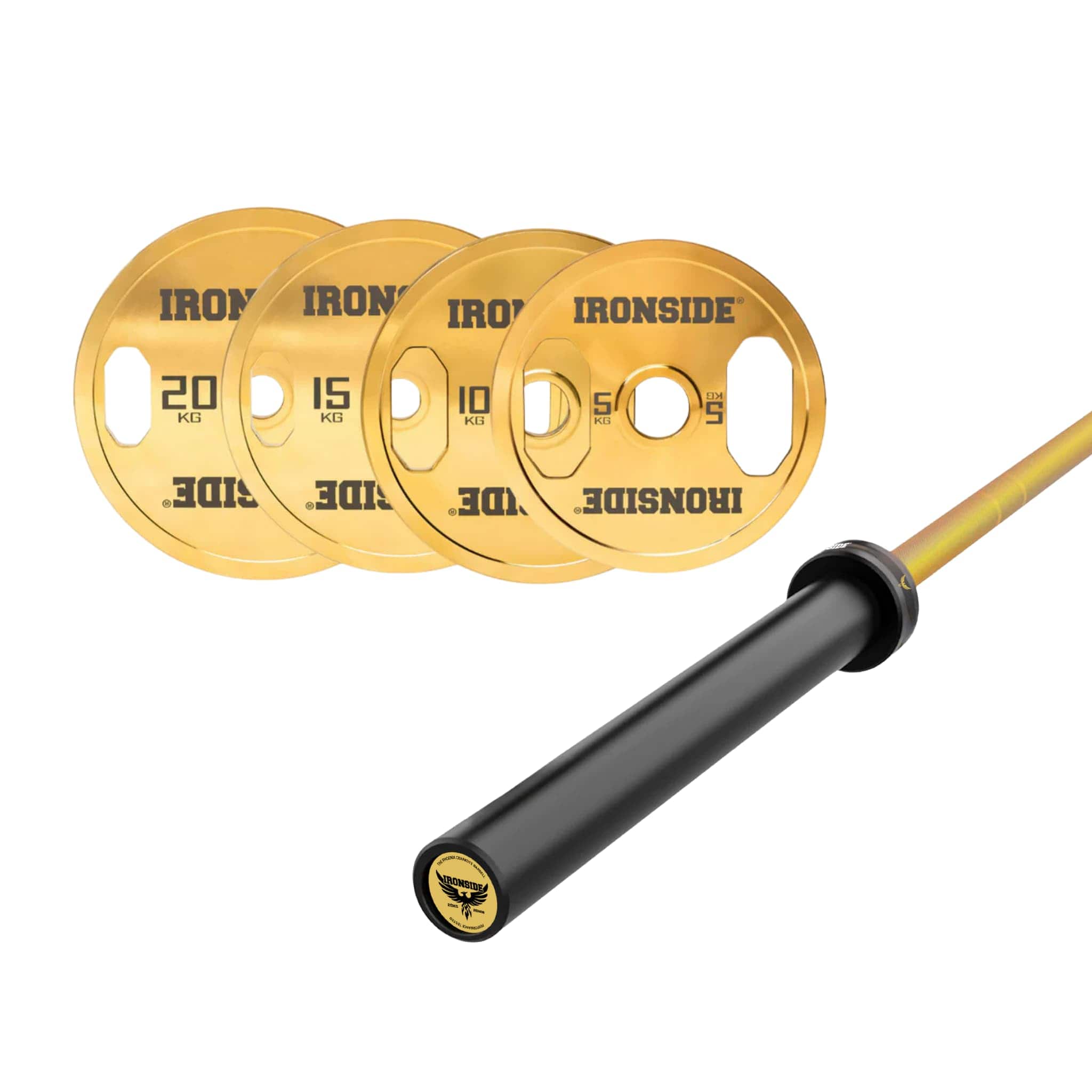 Pack Barra Cerakote Gold + Set Discos Gold Chromed IRONSIDE