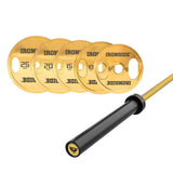 Pack Barra Cerakote Gold + Set Discos Gold Chromed IRONSIDE