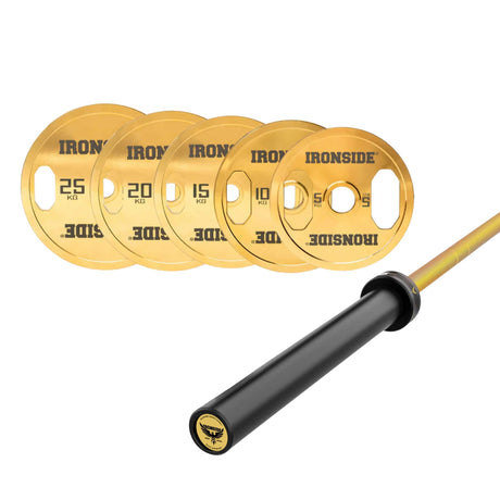 Pack Barra Cerakote Gold + Set Discos Gold Chromed IRONSIDE