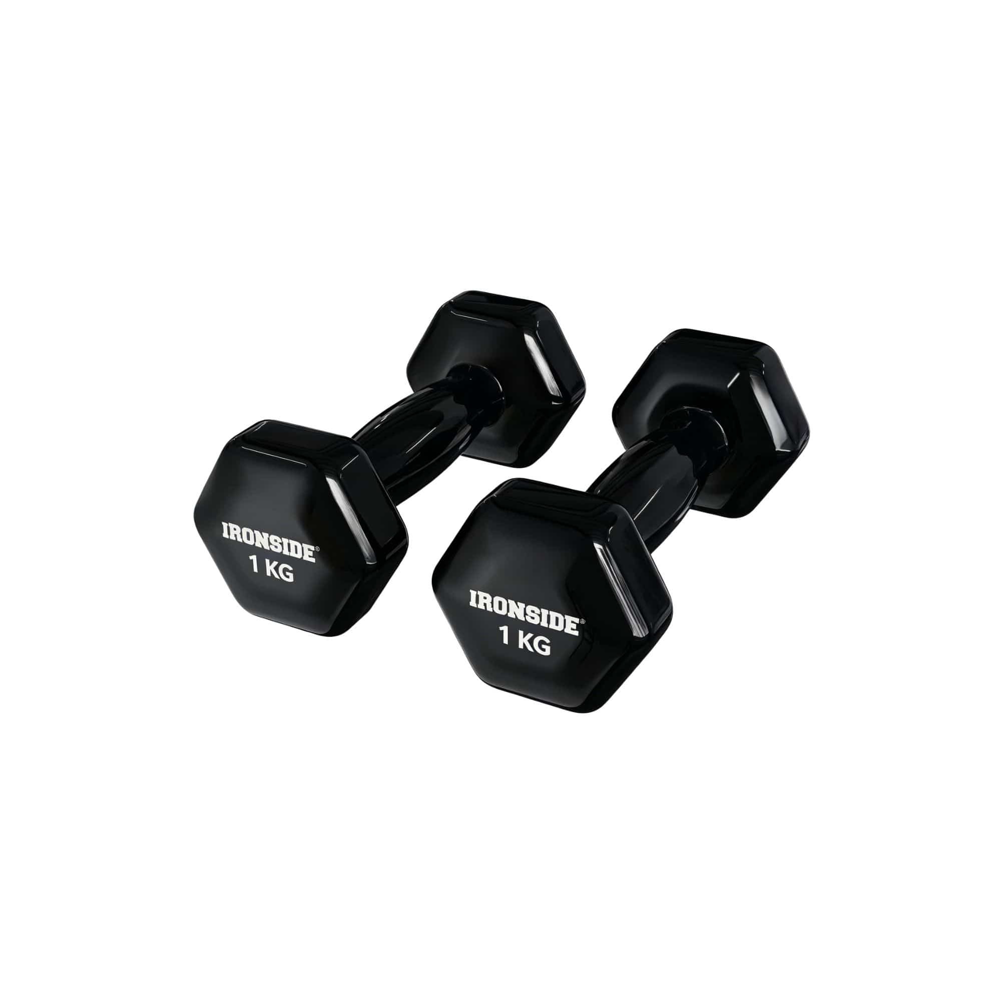 Pack IRONSIDE Rack de Almacenamiento + Set 30 kg Mancuernas de Vinilo (Par 1 a 5 kg)