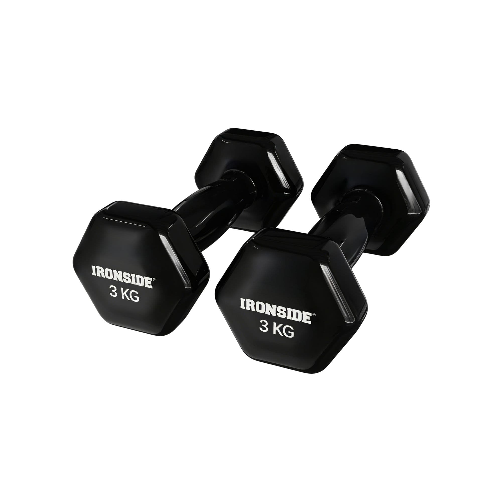 Pack IRONSIDE Rack de Almacenamiento + Set 30 kg Mancuernas de Vinilo (Par 1 a 5 kg)