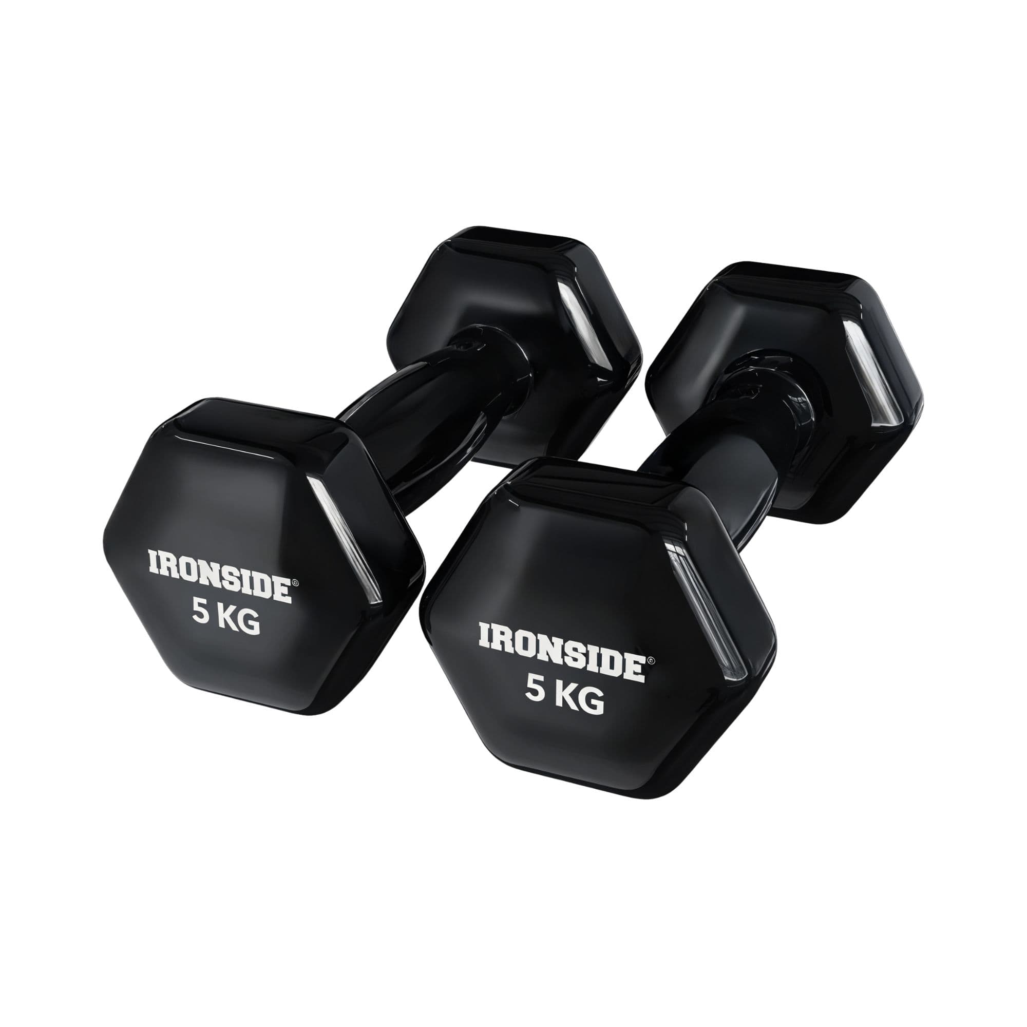 Pack IRONSIDE Rack de Almacenamiento + Set 30 kg Mancuernas de Vinilo (Par 1 a 5 kg)