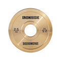 Discos Olímpicos Fraccionales Gold Chromed (0.25 a 2.5 KG) IRONSIDE