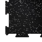 Piso de Gimnasio Interlock EPDM Negro/Gris 6 mm IRONSIDE